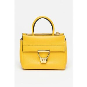 Geanta crossbody din piele cu maner dublu rotund fixat imagine