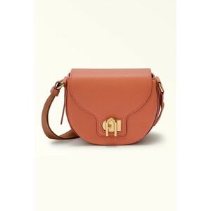 Geanta crossbody din piele cu bareta cu model logo Lotus imagine