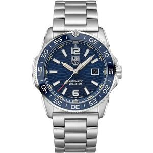 Ceas Pacific Diver Automatic - albastru - inox - 200m rezistenta la apa - bratara din inox imagine