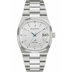 Ceas barbatesc 96B444 - quartz - bratara din inox - rezistent la apa 3 ATM - argintiu imagine