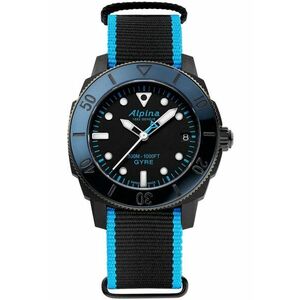 Ceas de dama Seastrong Diver Comtesse Gyre Automatic - inox/textil - negru/albastru - 30 ATM imagine