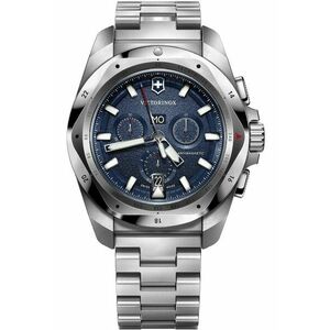 Ceas barbatesc I.N.O.X. Chrono - otel inoxidabil - cadran albastru - 200m rezistent la apa - 45mm imagine
