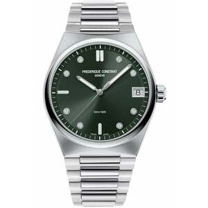Ceas Highlife Lady - argintiu - cadran verde cu diamante - inox imagine