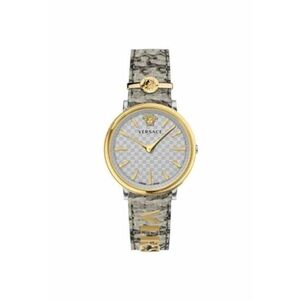 Ceas de dama VE8104422 - analog - carcasa din otel inoxidabil - curea din piele - 38mm - gri imagine