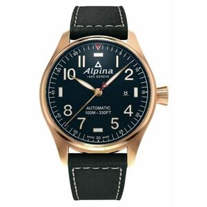 Ceas barbatesc Startimer Pilot Automatic - mecanism AL-525 - piele - negru - 10 ATM imagine