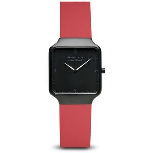 Ceas analogic - 15832-523 - Quartz - 3 ATM - Negru/Rosu imagine