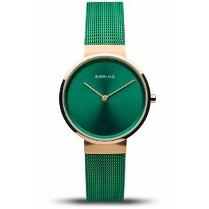 Ceas de dama 14531-868 - Cristal safir - Otel inoxidabil - 5 ATM - Verde imagine
