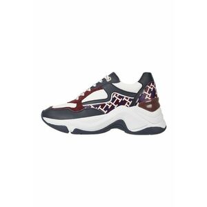 Pantofi sport cu monograma si garnituri de piele intoarsa imagine