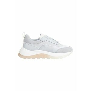 Pantofi sport wedge cu insertii de piele intoarsa imagine