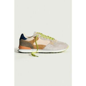 Pantofi sport din piele intoarsa cu aspect contrastant imagine