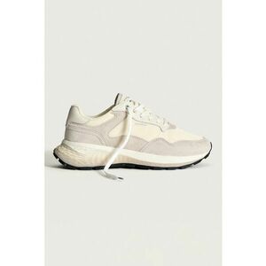 Pantofi sport low-cut din piele intoarsa cu garnituri din material textil imagine