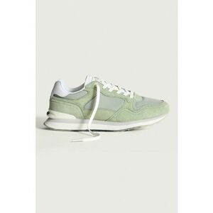 Pantofi sport low-cut din piele intoarsa si material textil imagine