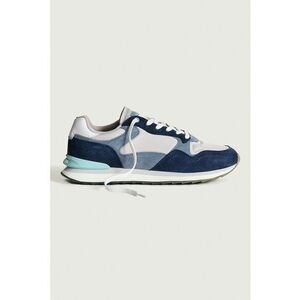 Pantofi sport din piele cu garnituri din material textil imagine