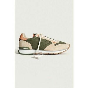 Pantofi sport low-cut din piele intoarsa si material textil imagine