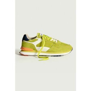 Pantofi sport low-cut din piele intoarsa si piele imagine
