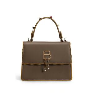 Geanta crossbody cu aplicatie logo metalica imagine