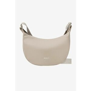 RYLKO - Geanta semiluna de piele cu bareta cu model logo imagine