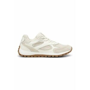 Pantofi sport cu insertii de piele si piele intoarsa imagine
