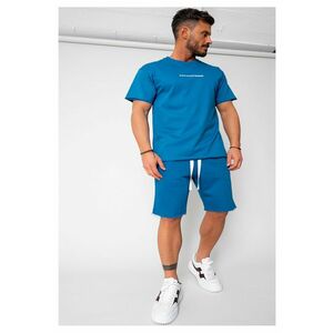 Set Axis tricou si pantalon scurt Peacock Blue 15861 imagine