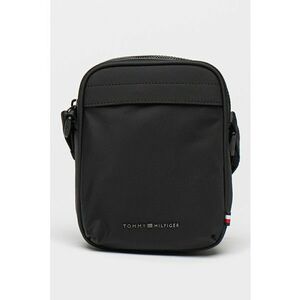 Geanta crossbody cu logo metalic discret imagine