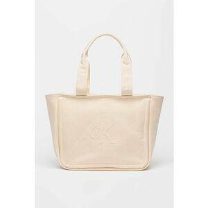 Geanta shopper din panza cu detaliu logo imagine