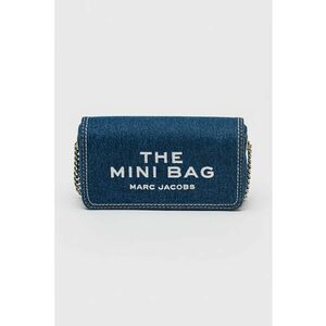 Geanta crossbody din denim cu bareta din lant imagine