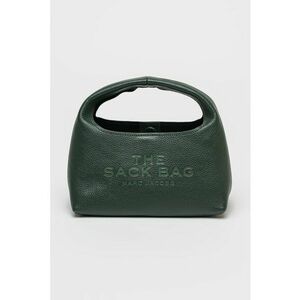Geanta din piele cu maner si logo stantat The Mini Sack imagine