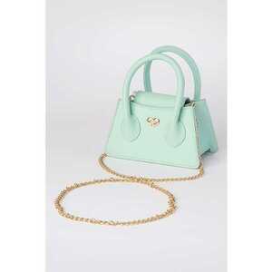 Geanta crossbody din piele ecologica cu bareta din lant imagine