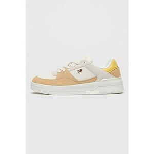 Pantofi sport cu talpa flatform si garnituri din piele imagine