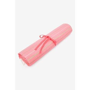 Rogojina cu model in dungi si terminatii franjurate - pentru plaja imagine