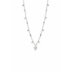 Colier placat cu aur de 18K si decorat cu zirconia Happy Hearts imagine