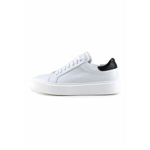 Pantofi sport din piele cu model uni imagine