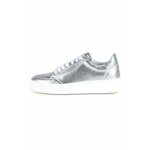 Pantofi sport din piele cu aspect metalizat imagine