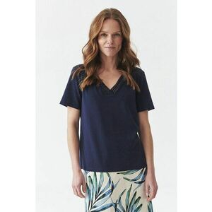 Tricou din amestec de modal cu decolteu in V imagine