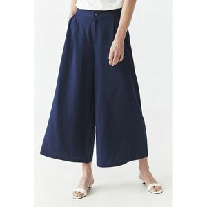 Pantaloni din amestec de lyocell cu croiala ampla imagine