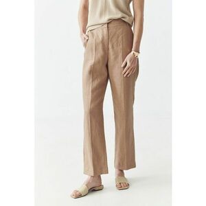 Pantaloni din in cu snur in talie imagine