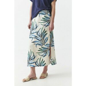 Fusta lunga cu imprimeu tropical imagine