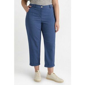 Pantaloni crop cu talie inalta imagine