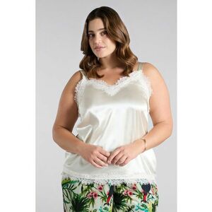 Top de satin cu bretele late imagine