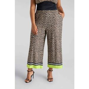 Pantaloni crop cu croiala ampla imagine