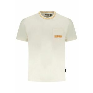 Tricou barbati cu buzunar pe piept - Murlo - cu imprimeu - alb - imagine