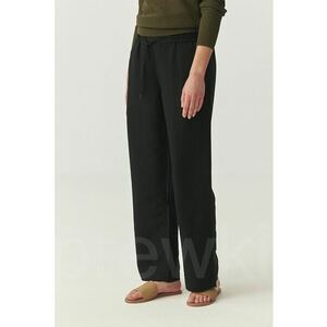 Pantaloni uni cu snur in talie imagine