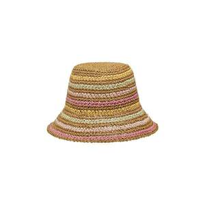 Palarie bucket de paie Candied Peacy imagine