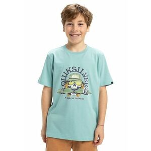 Tricou de bumbac cu imprimeu si decolteu la baza gatului Skull Feast imagine
