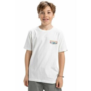 Tricou cu imprimeu si decolteu la baza gatului imagine