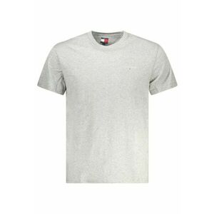 Tricou barbati - cu mini imprimeu - Regular fit - Gri deschis imagine