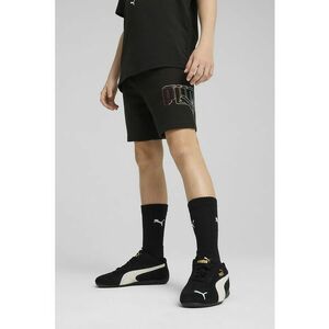 Pantaloni scurti din amestec de bumbac cu imprimeu logo imagine