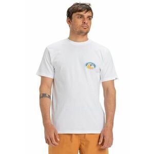 Tricou cu decolteu la baza gatului si imprimeu pe spate imagine