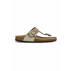 Papuci flip-flop din piele ecologica cu catarama imagine
