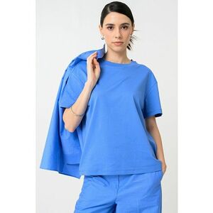 Tricou uni cu decolteu la baza gatului imagine